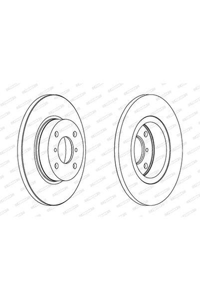 FERODO Brake Disc Opel Agila Suzuki Wagon R