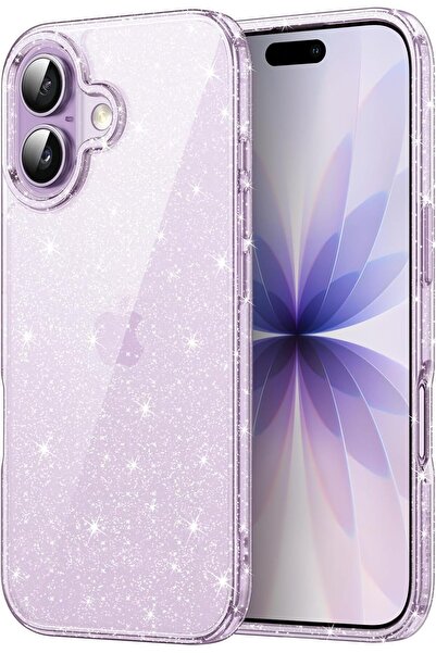 EDELFU iPhone 17 - Simli Sararmaz Şeffaf Mika Sert Hafif incecik Telefon Kılı...