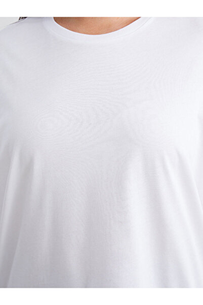 LC Waikiki Vizyon New Season Large Size Crew Neck Oversized Women's T-Shirt