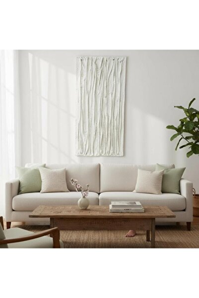 Casco لوحة فنية جدارية بتفاصيل بارزة وألوان هادئة 140 ×70سم