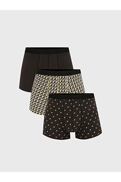 LC Waikiki Vizyon New Season Standard Fit Βαμβακερά ελαστικά ανδρικά μποξεράκια 3 τεμαχίων