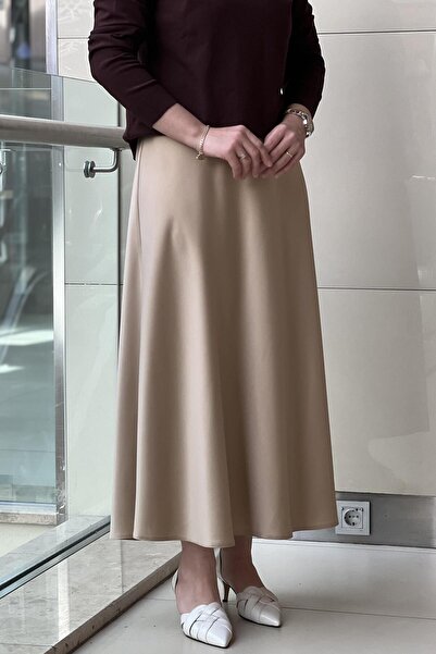 sentez giyim Sentez Luna Satin Flounce Skirt