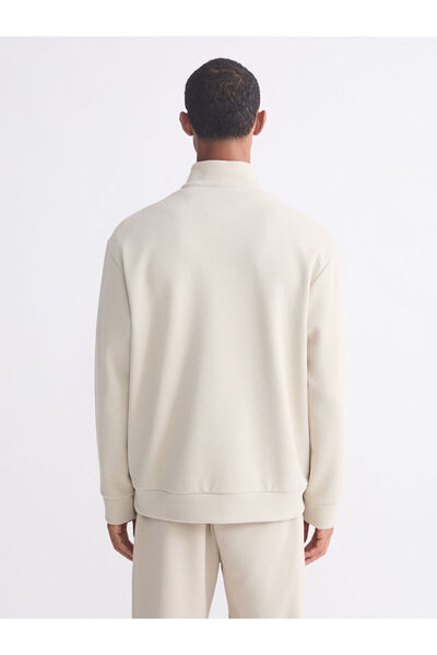 LC Waikiki Fermuarlı Dik Yaka Erkek Kalın Sweatshirt