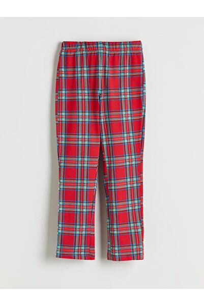 LC Waikiki Set de pijamale pentru băieți cu guler cămașă în carouri (W5)