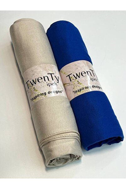 LA SEFA 2-Piece Combed Cotton Plain Shawl