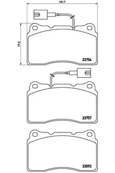 Brembo Set Placute Frana Frana Disc Alfa Romeo Giulietta