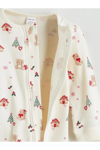 LC Waikiki New Year's Themed Baby Girl Romper (W5)