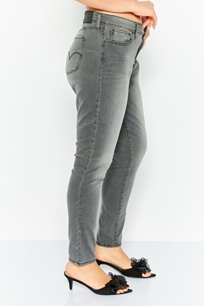Levi's Women Skinny Fit Solid Stretchable Denim Jeans, Grey