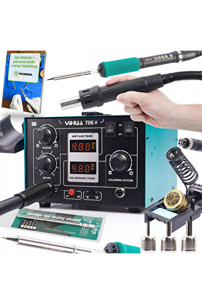 Other Stație de lipit profesională 2 în 1 cu aer cald + sistem T12 Yihua 706 II