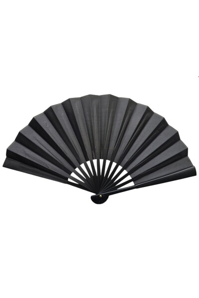 Skygo Plastic Fabric Fan 12 Pcs Black