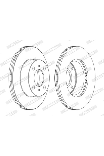 FERODO Disc Frana Mitsubishi Carisma/Colt 4/Colt 5 Proton Gen 2/Persona 300/P...