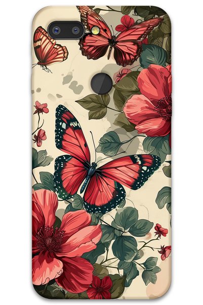 Gramaphone Gm 9 Pro Compatible Butterfly Patterned Phone Case + Screen Protec...