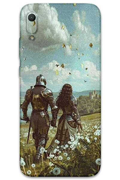 Gramaphone Huawei Y6 2019 Uyumlu Retro Desenli Telefon Kılıfı + Ekran Koruyuc...