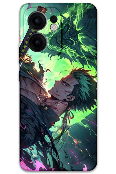 Gramaphone Oppo Reno 13F 5G Uyumlu Anime Desenli Telefon Kılıfı + Ekran Koruyucu - 5896