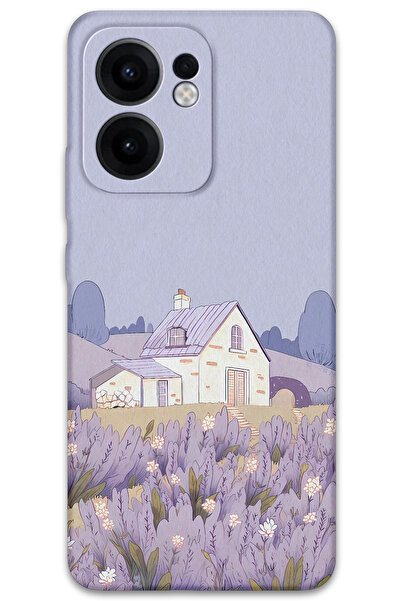 Gramaphone Oppo Reno 13F 5G Uyumlu Çiçek Desenli Telefon Kılıfı + Ekran Koruy...