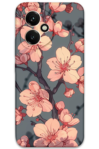 Gramaphone Honor 400 Uyumlu Çiçek Desenli Telefon Kılıfı + Ekran Koruyucu - 5801