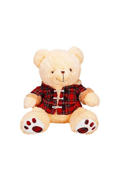 BYCEGU 1510 الدببة القطيفة ذات الفستان المنقوش 45 سم -Sunman