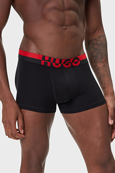 HUGO Logolu Streç Pamuklu 3 Pack Boxer Erkek BOXER 50545667 002
