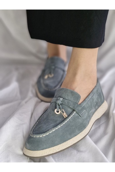 aayak&kabımofficial Genuine Leather Women's Stylish and Comfortable Loafer Shoes