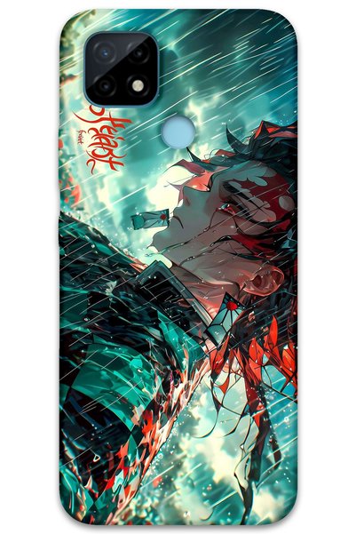 Gramaphone Realme C25 Compatible Anime Patterned Phone Case + Screen Protecto...