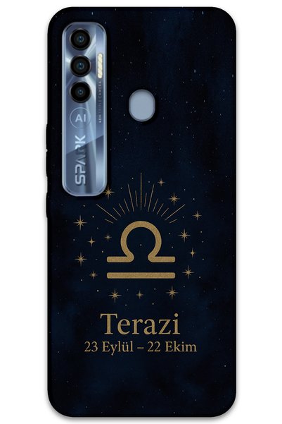 Gramaphone Tecno Spark 7 Pro Compatible Libra Zodiac Pattern Phone Case + Scr...