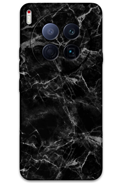 Gramaphone Tecno Camon 40 Premier 5G Uyumlu Mermer Desenli Telefon Kılıfı + Ekran Koruyucu - 5815