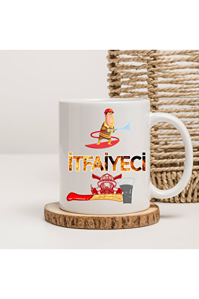 Er-Se Tasarım Special Design Mug for Firefighters, Firefighter Mug, Gift for Dad, Gift for Friend
