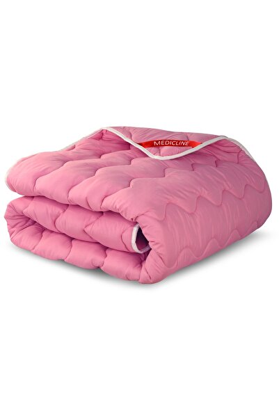 Autoalorria Pilotă 200x220 cm microfibră antialergenică silicon roz, tot timpul anului