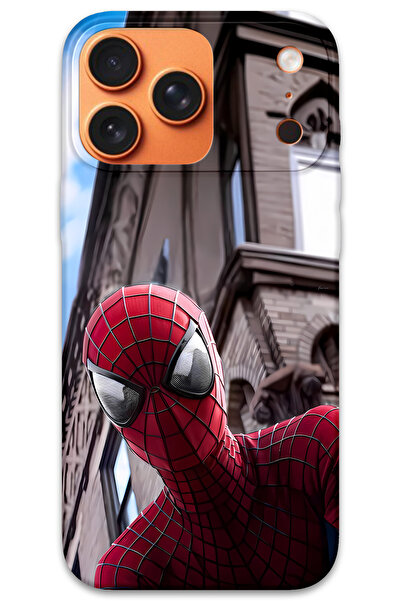 Gramaphone iPhone 17 Pro Max Uyumlu Spiderman Desenli Telefon Kılıfı + Ekran ...