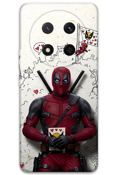 Gramaphone Honor Magic 7 Lite Compatible Deadpool Patterned Phone Case + Scre...
