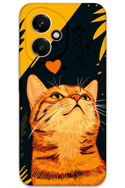 Gramaphone Honor 400 Compatible Cat Pattern Phone Case + Screen Protector - 5783