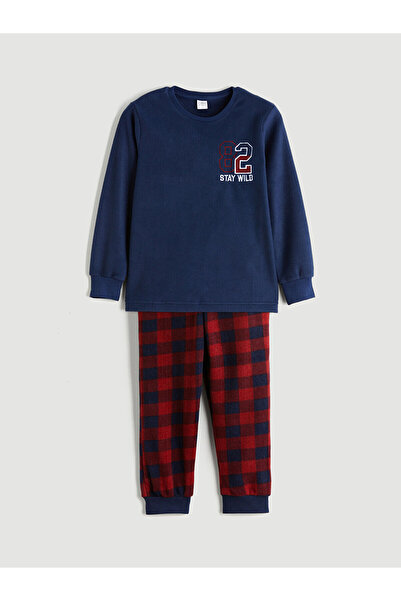 LC Waikiki Визия Нов сезон Колоездене Врат Полар Момчешки пижамен комплект