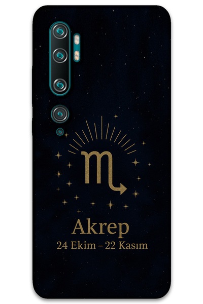 Gramaphone Xiaomi Mi Note 10 Compatible Scorpio Zodiac Sign Phone Case + Scre...