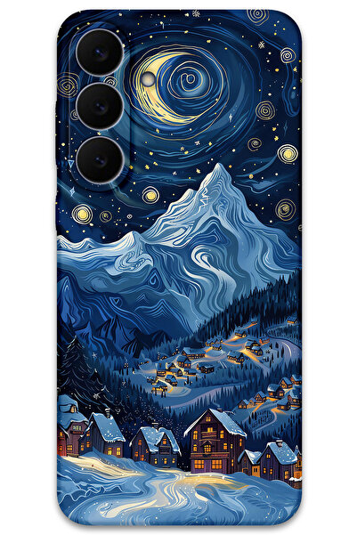 Gramaphone Galaxy S25 FE Uyumlu Uzay Desenli Telefon Kılıfı + Ekran Koruyucu - 5857