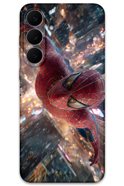 Gramaphone Galaxy S25 FE Uyumlu Spiderman Desenli Telefon Kılıfı + Ekran Koru...