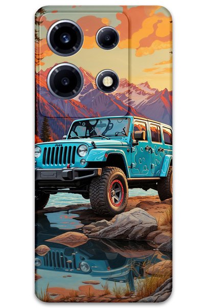 Gramaphone Infinix Note 30 Vip Compatible Car Patterned Phone Case + Screen P...