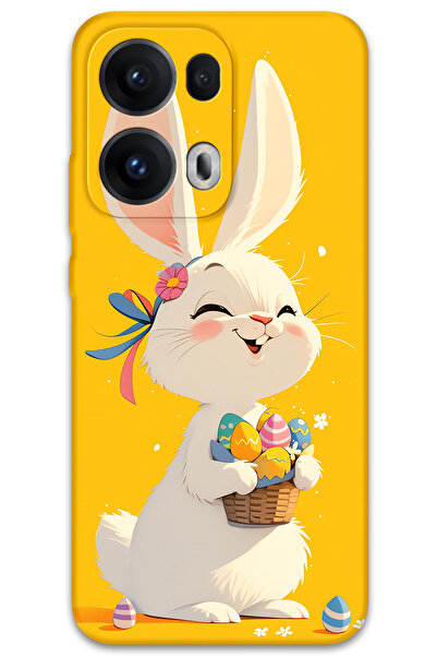 Gramaphone Oppo Reno 13 Pro 5G Uyumlu Tavşan Desenli Telefon Kılıfı + Ekran K...