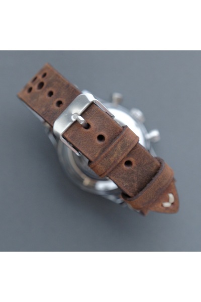 Yaydan Deri Aksesuar 20mm Dumanlı Kahve Racing Kordon