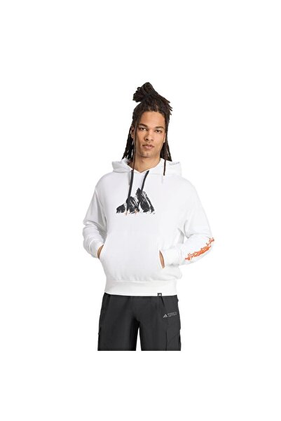 adidas Men's White Sweatshirt U Snow Hd Jm6364