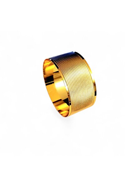 AKSESUARIM Kadın 22 Ayar Altın Kaplama Trabzon Desenli Bilezik