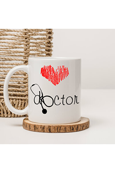 Er-Se Tasarım Doctor Mug Cup, Gift Doctor Cup, Gift Mug Cup for Doctor, Doctor Mug Dkrt004