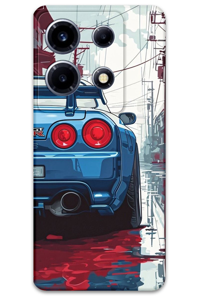 Gramaphone İnfinix Note 30 VIP Uyumlu Araba Desenli Telefon Kılıfı + Ekran Koruyucu - 5761