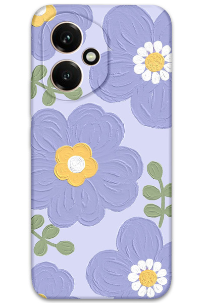 Gramaphone Honor 400 Uyumlu Çiçek Desenli Telefon Kılıfı + Ekran Koruyucu - 5799