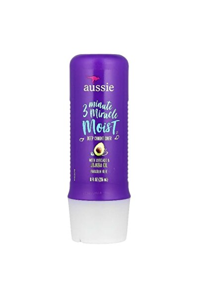 Aussie 3 Minute Miracle Moist Deep Conditioner with Avocado & Jojoba Oil, 8 fl oz (236 ml)