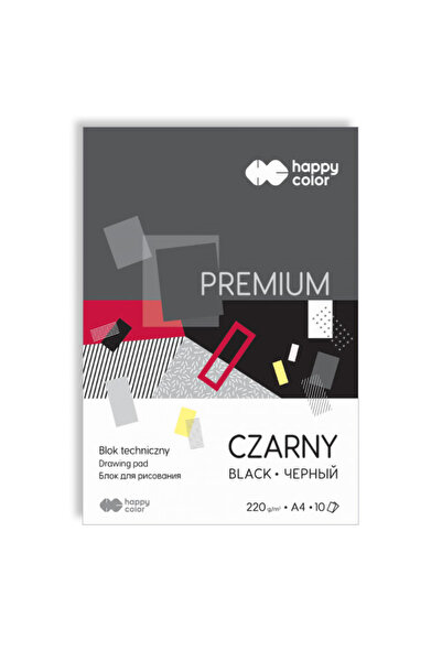 Other Bloc tehnic A4 Premium 10k Negru Happy Color 220g/m2