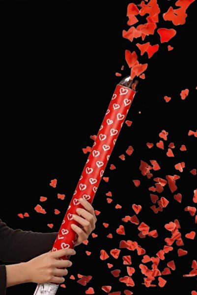 Baloncu Demmo 30 cm Kalp Konfeti, Sevgili, Romantik, Aşk, Doğum Günü, Parti