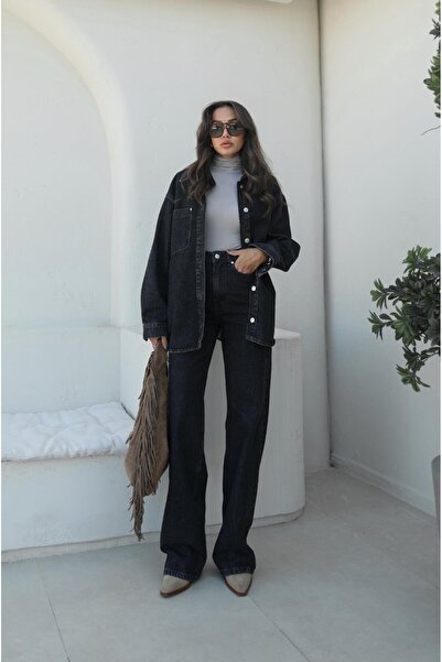 Havoş Smoked Single Pocket Jacket and Trousers Denim Suit