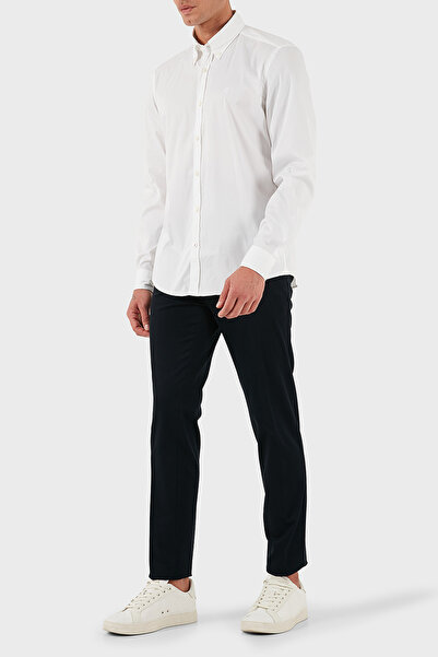 BOSS Pamuklu Slim Fit Normal Bel Düz Paça Pantolon Erkek PANTOLON 50551674 404