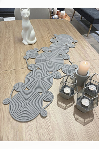 BHR Creative SKY Series Natural Jute Hand Knitted Table Runner 45x95 cm – Decorative Tablecloth