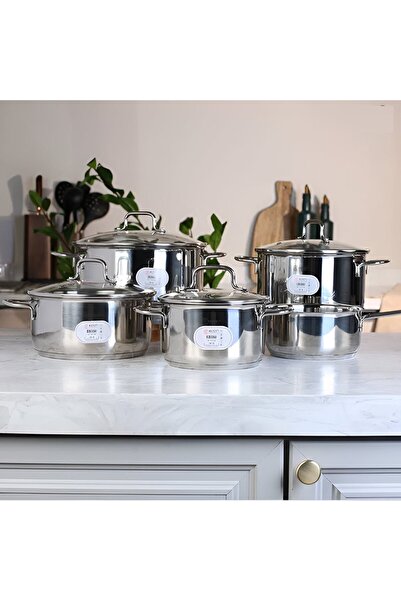 KIN Stainless Steel Cookware Set - 9 Pieces